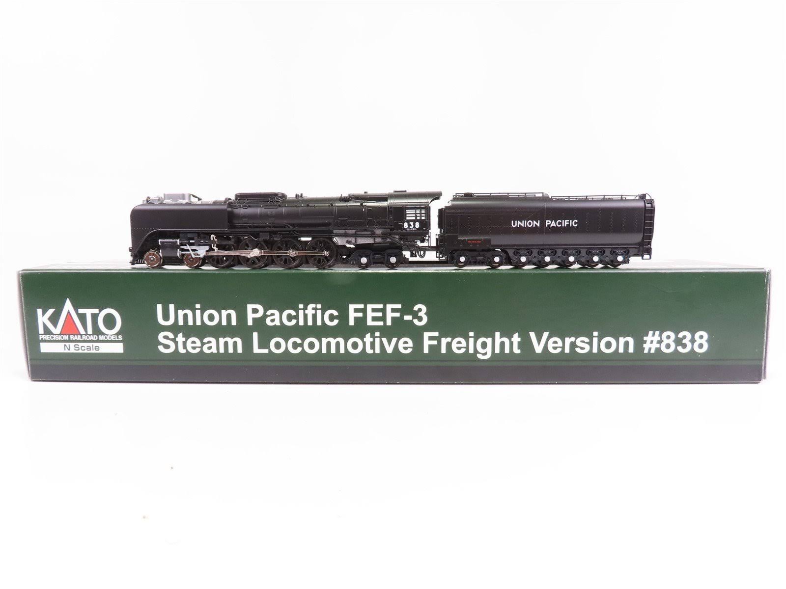 Kato N-Scale 4-8-4 FEF-3 Union Pacific Freight #838