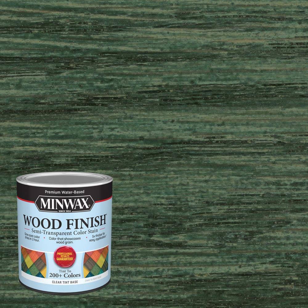 Minwax Wood Finish Water-Based Verdigris Mw1239 Interior Stain (1-Quart) in Green | MW1239-1658612