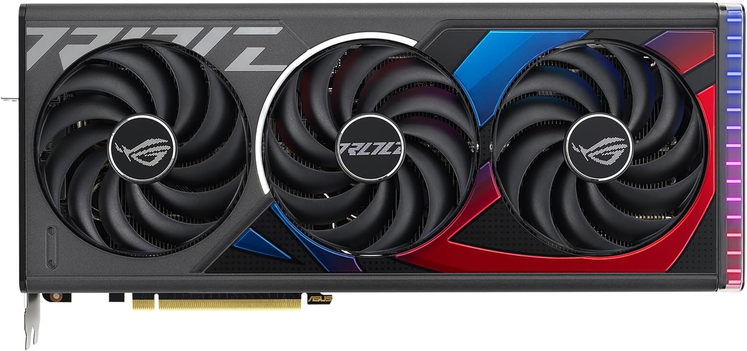 ASUS ROG Strix GeForce RTX™ 4070 Ti SUPER Gaming Graphics Card (PCIe 4.0, 16GB GDDR6X, DLSS 3, HDMI 2.1a, DisplayPort 1.4a, Massive vented backplate, Power sensing, Aura Sync)