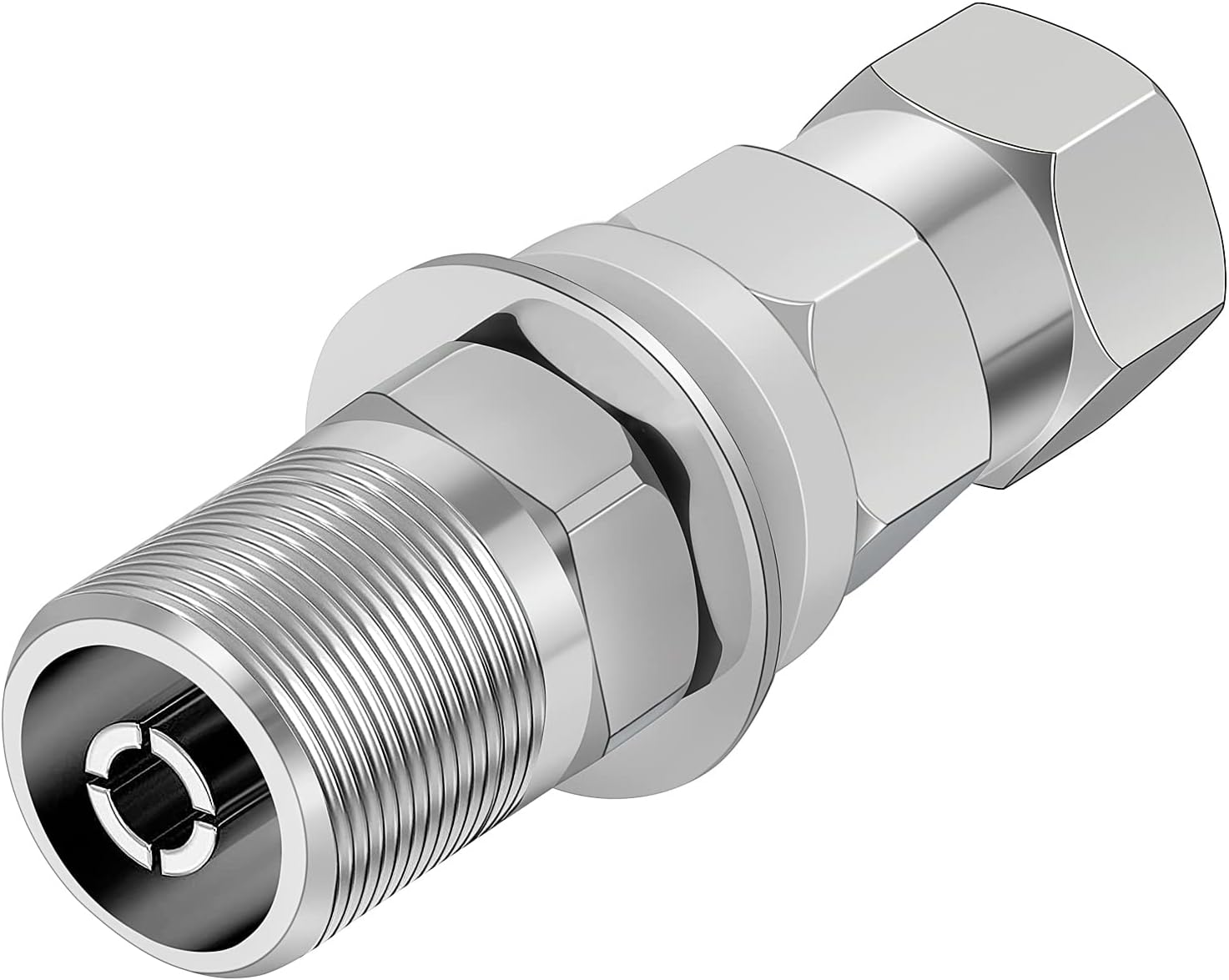 Universal Heavy Duty CB Antenna SO-239 Stud Mount, Standard 3/8 x 24 Threaded Antenna Stud Mount Adapter