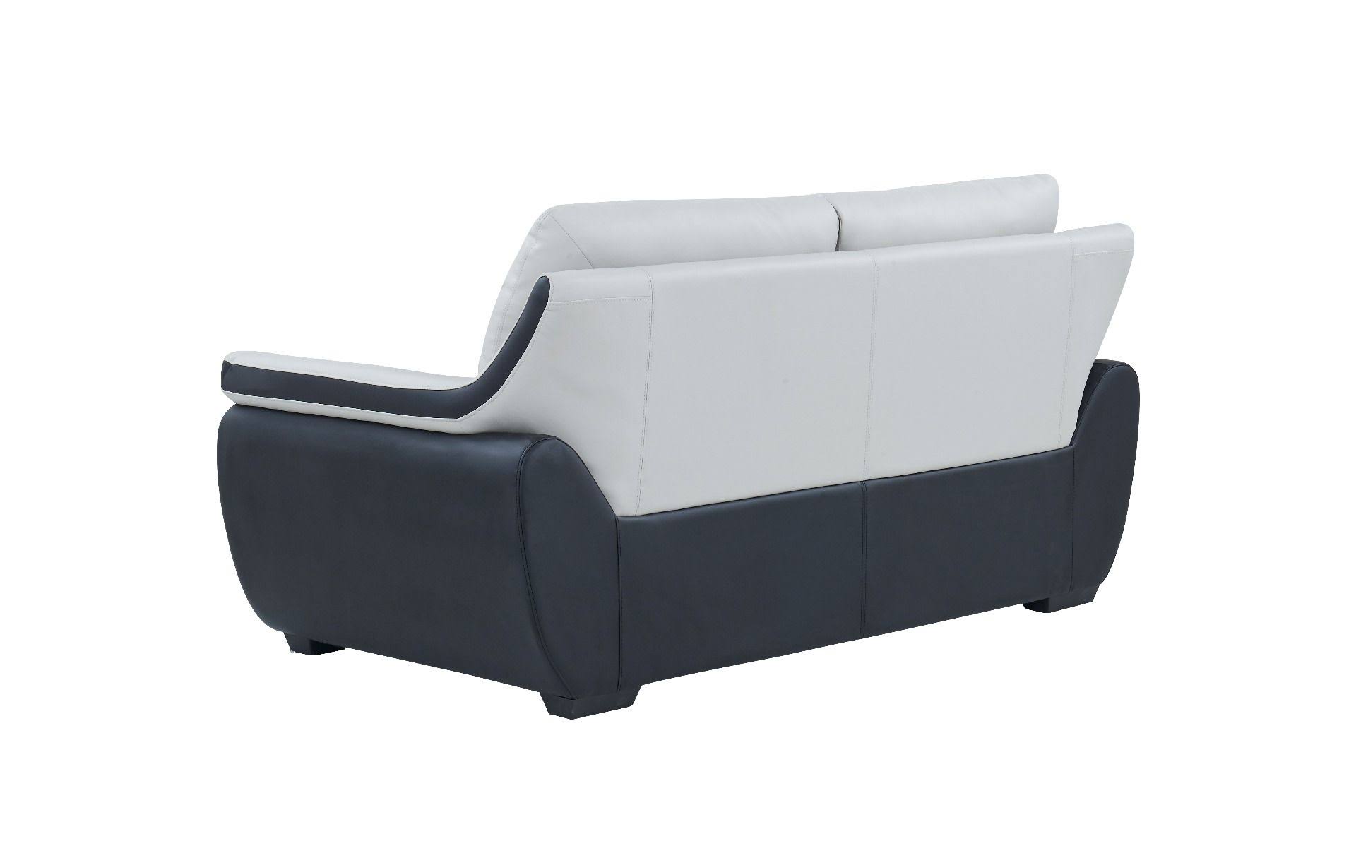 Natalie Light Gray/Black Loveseat from Global Furniture USA