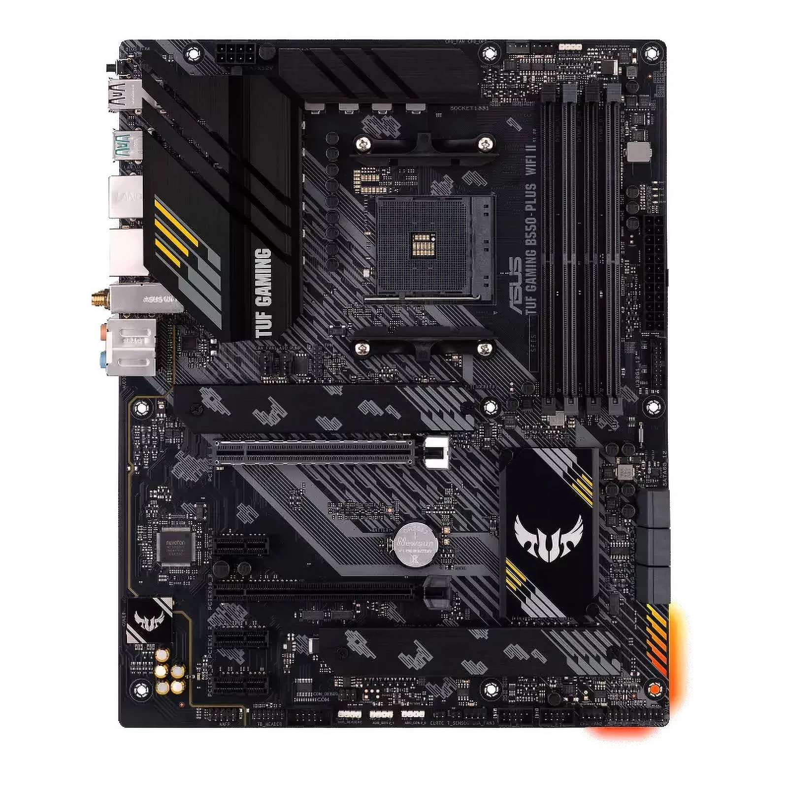 ASUS TUF Gaming B550-PLUS WiFi II AMD AM4 (3rd Gen Ryzen™) ATX Gaming Motherboard (PCIe 4.0, WiFi 6, 2.5Gb LAN, BIOS Flashback, USB 3.2 Gen 2, Addressable Gen 2 RGB Header and Aura Sync)