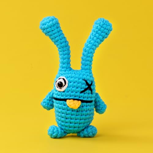 DNLEGULI Crochet Kit for Beginners - DIY Mini Crochet Kit for Adults - Crochet Animal Kit with Step-by-Step Video Tutorials - Knitting Starter Kit and Beginner Crochet Supplies