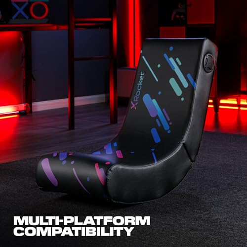 X Rocker Pixel Video Gaming Floor Chair
