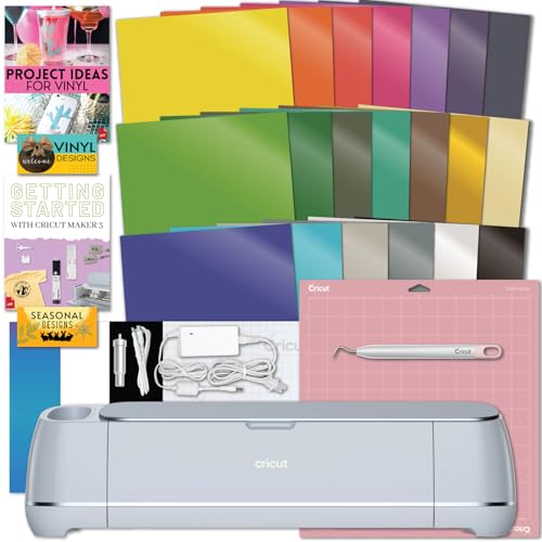 Cricut Maker 3 and Easy Press 3 Machine Combo Bundle DIY Cutting Machine with Easy Press Heat Press Machine (9 in x 9 in) Ideal for Custom T-Shirts, Totes, Bags, Pillows DIY Projects Sublimation