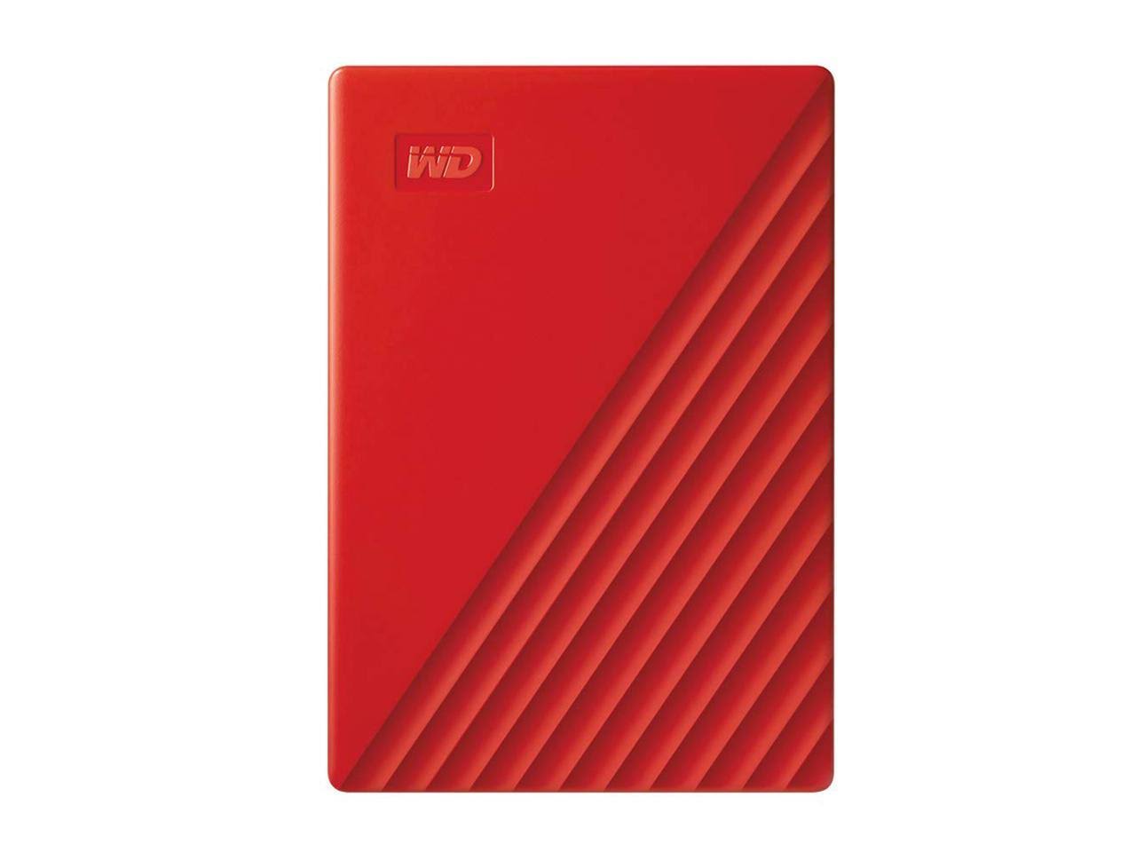 WD 5tb My Passport Portable Hard Drive, Red - WDBPKJ0050BRD-WESN