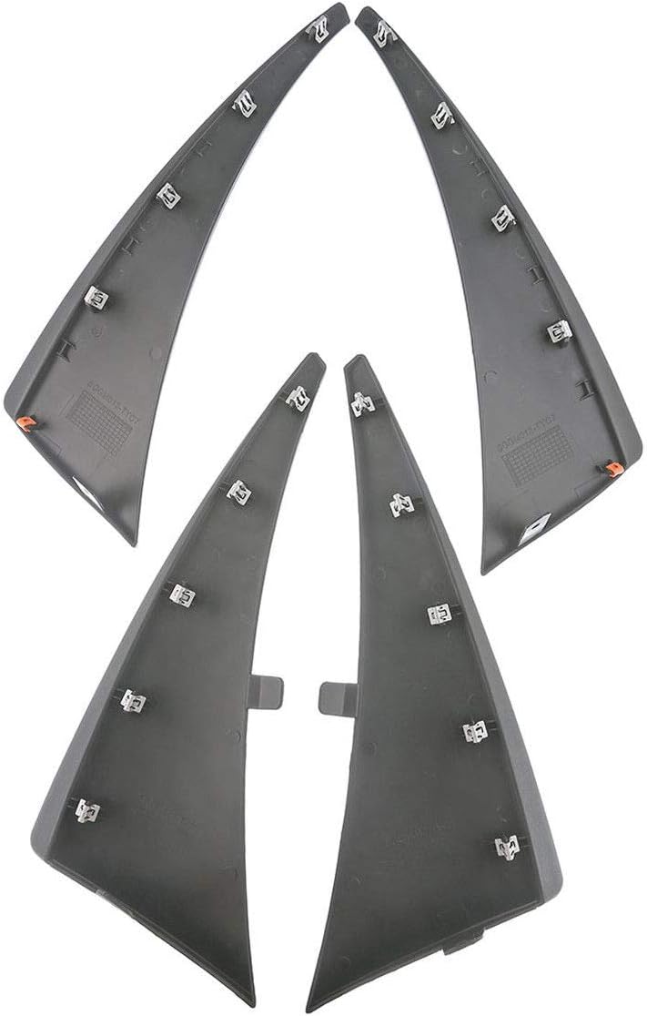 Set of 4 Front and Rear Splash Guard Mud Flaps for 2014-2019 Chevrolet Corvette C7 Convertible Coupe Pack of 2