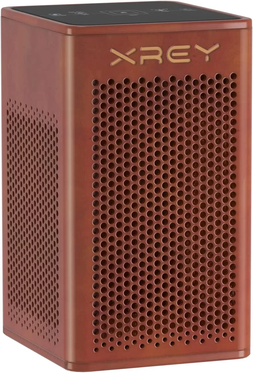 XREY Air Purifiers For Home Large Room Up to 1000 Sq Ft Coverage Wooden Air Purifiers For Bedroom, H13 True Hepa Filter Remove 99.97% of Pet Dander, Wildfire Smoke, Dust, Ultra-Quiet (Walnut)
