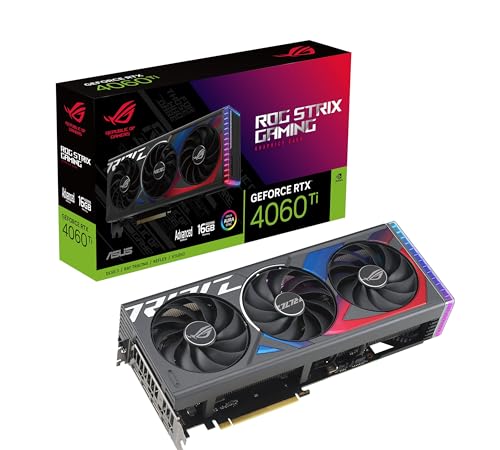 ASUS TUF Gaming GeForce RTX™ 4060 Ti Gaming Graphics Card (PCIe 4.0, 8GB GDDR6, DLSS 3, HDMI 2.1a, DisplayPort 1.4a)