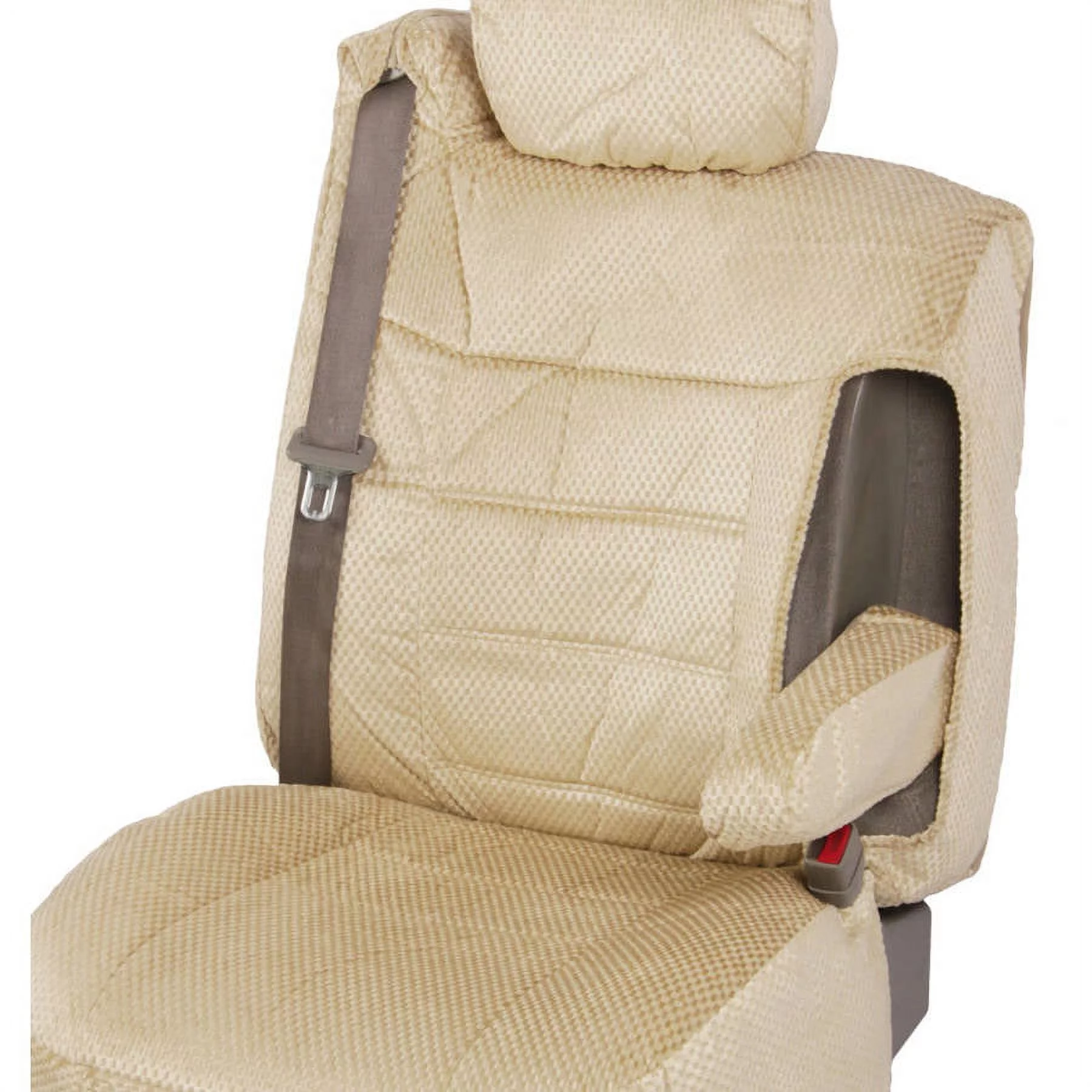 BDK Pickup Truck Seat Covers with Arm Rest and Built In Seat Belt, Scottsdale
