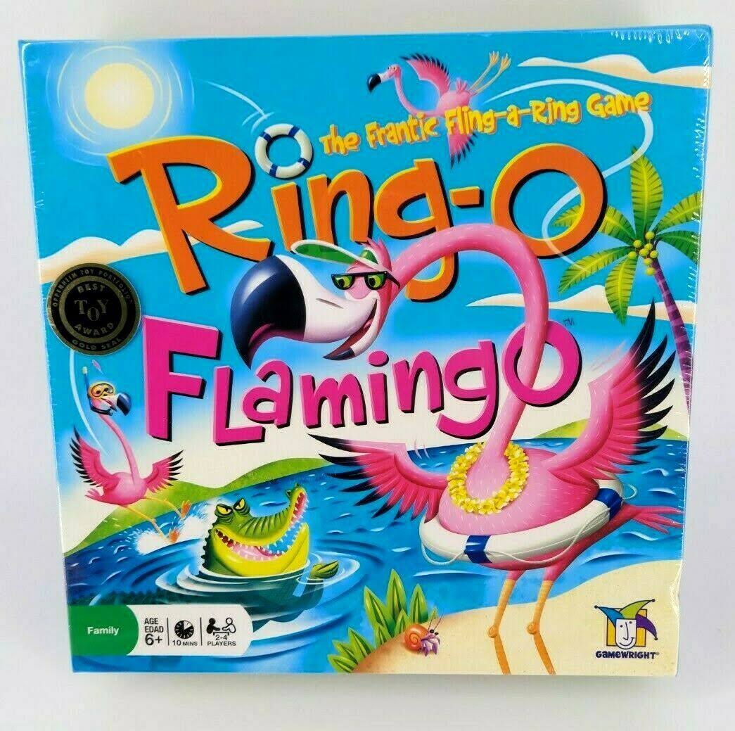 RING-O Flamingo Board Game Kids Vacation Family Fun by Gamewright New