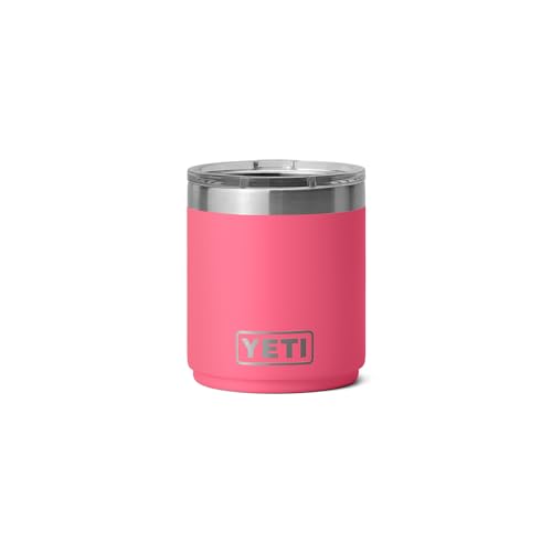 YETI Rambler Lowball, Vacuum Insulated Stainless Steel Stackable Lowball with MagSlider Lid, Stainless Steel, 10 oz (296 ml)