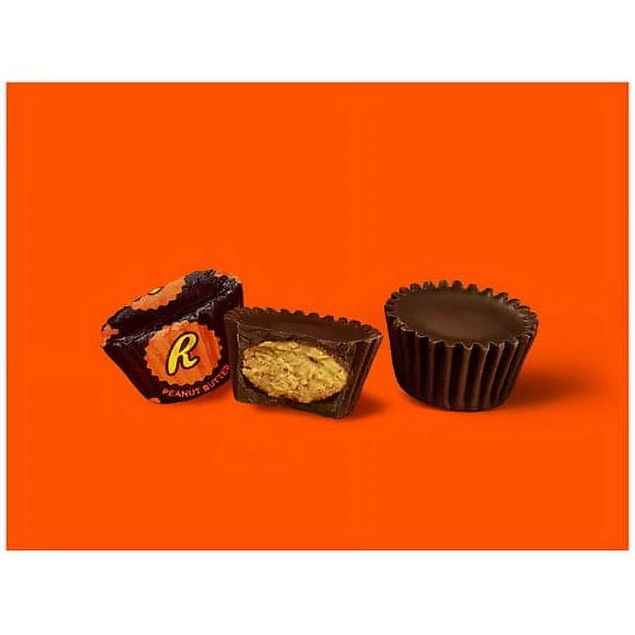Reese's Miniatures, Cups Candy, Individually Wrapped, Share Pack Dark Chocolate Peanut Butter10.2oz Pack of 2