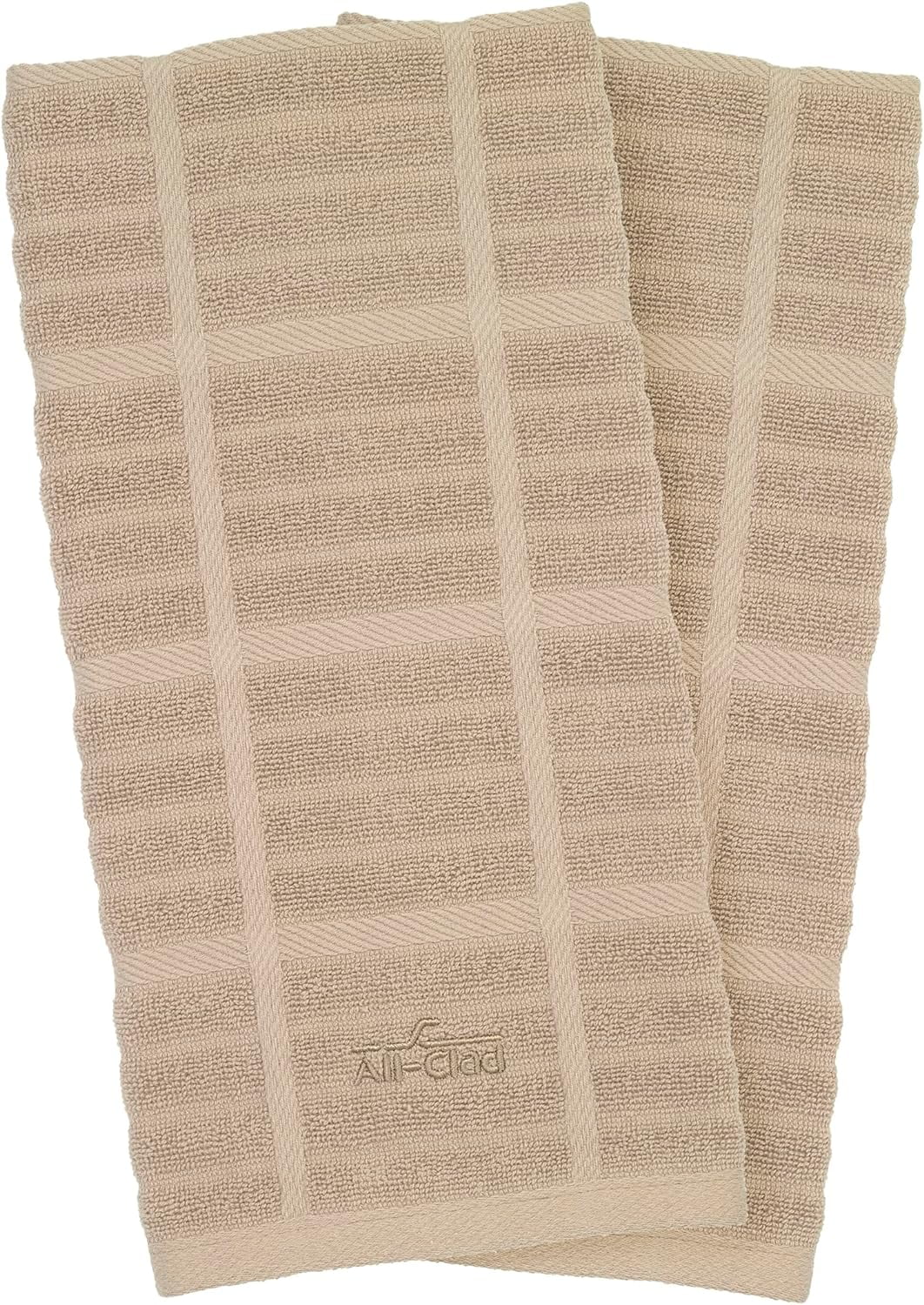 All-Clad Textiles Kitchen Towel, Solid-2 Pack, Cappuccino, 2 Count Cappuccino Solid - 2 Pack