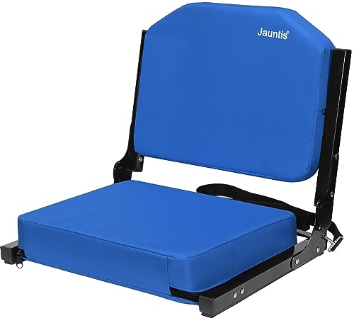 Stadium Seats for Bleachers, Bleacher Seats with Ultra Padded Comfy Foam Backs and Cushion, Wide Portable Stadium Chairs with Back Support and Shoulder Strap