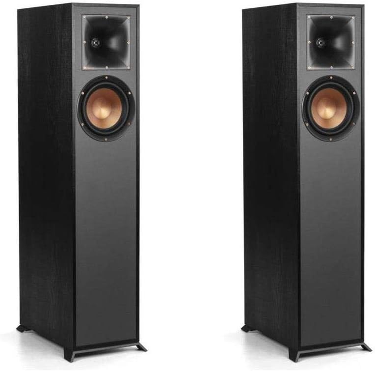 Klipsch Reference R-610F Floorstanding Speakers, Black, Pair