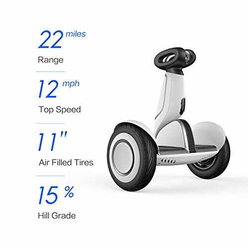 Segway Ninebot S Plus Smart Self-Balancing Scooter, Up to 22 Miles Range & 12.5 mph, Intelligent Lighting, Remote Control and Auto-Following Mode, - Sports Supplies Online Store