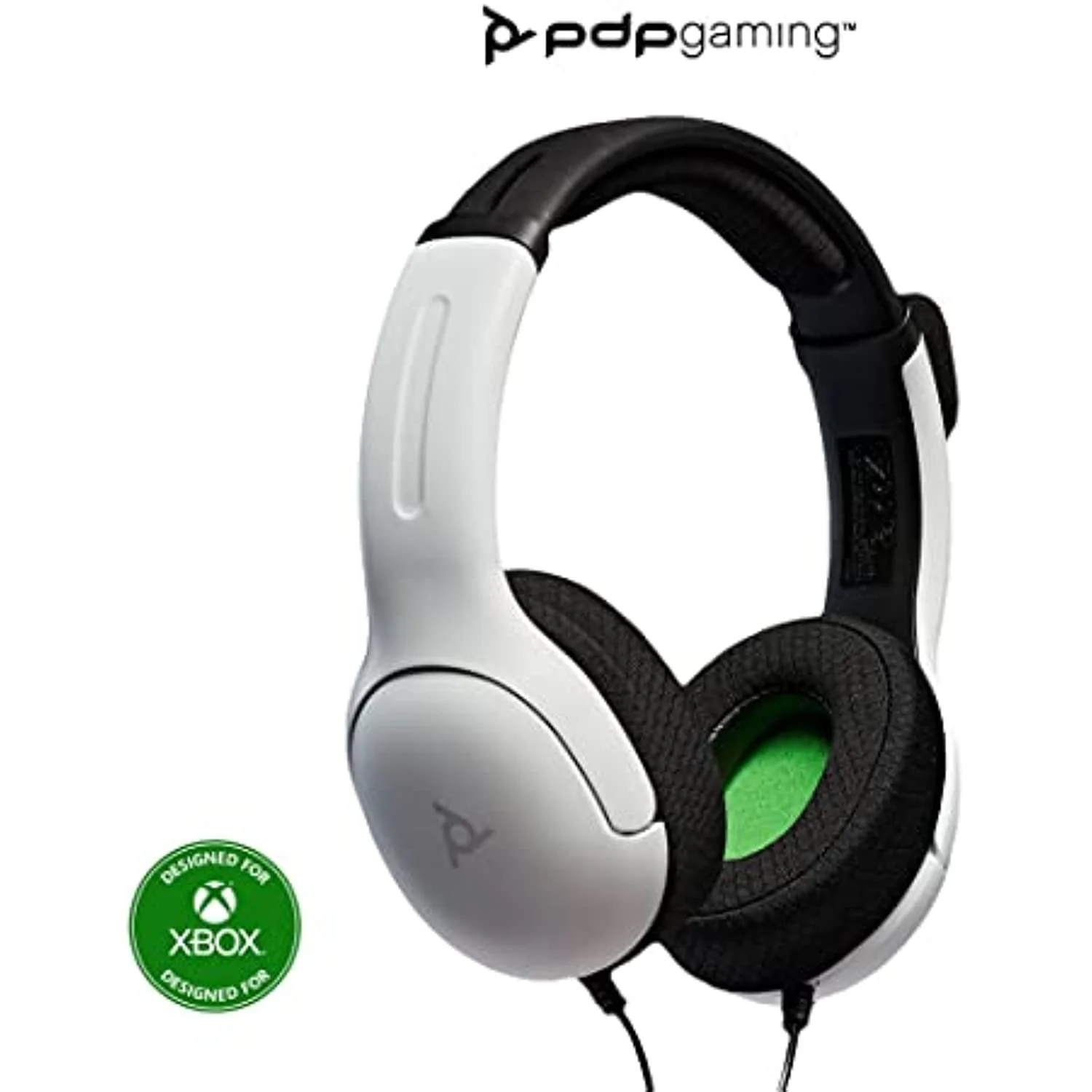 Pdp Gaming Lvl40 Stereo Headset With Mic For Xbox One, Series X|S - Pc, Ipad, Mac, Laptop Compatible - Noise Cancelling Microphone, Lightweight, Soft Comfort Headphones, 3.5Mm Jack - White