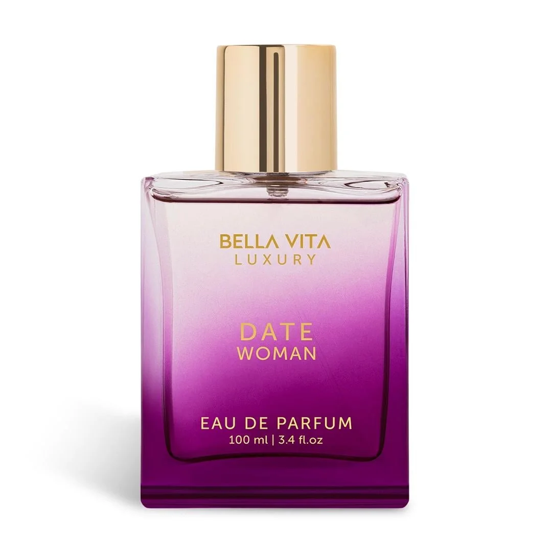 Bella Vita Luxury Date Eau De Parfum Perfume for Women with Pink Pepper, 100 ml, Red Fruit & Jasmine |Fruity & Spicy Long Lasting EDP Frgarance Scent