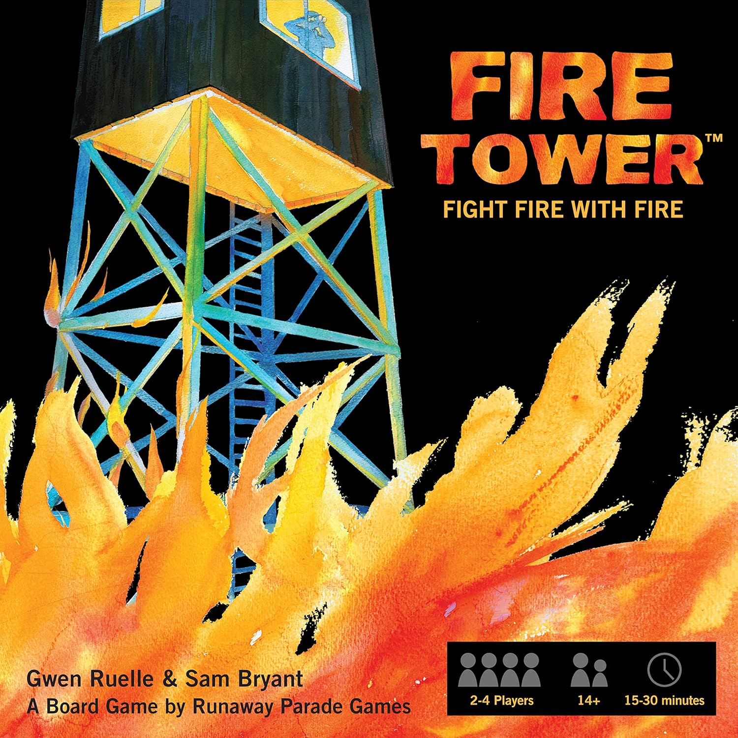 Fire Tower Board Game- Fight fire with fire in This Award-Winning, Fast paced and Competitive Game Pack of 2