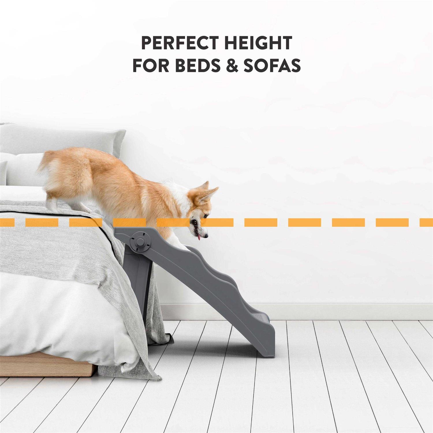 Tail Waggers Flexi-Step, Foldable Dog Pet Steps with 4-Step Design and Non-Slip Treads - Pet Supplies online store