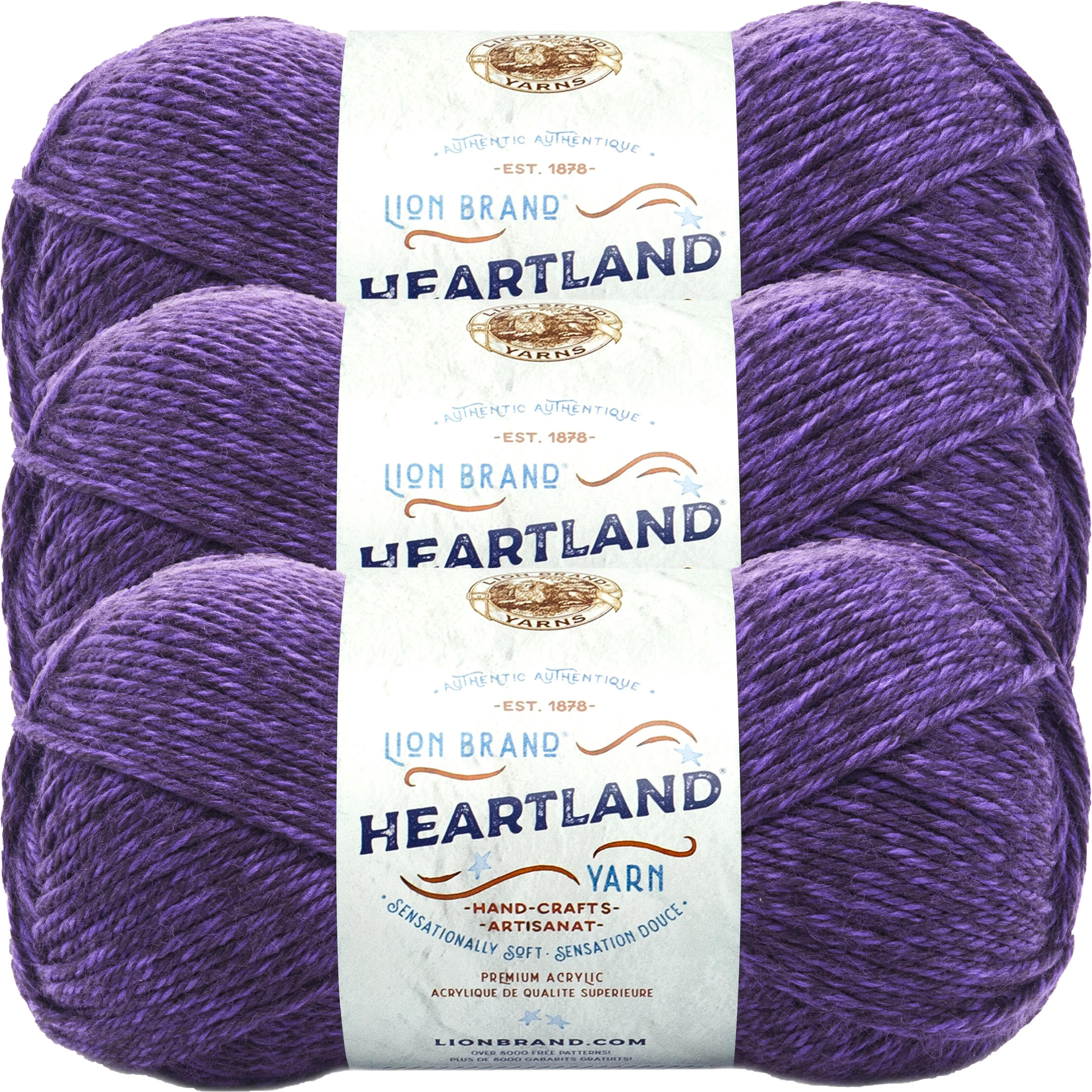 Lion Brand Heartland Yarn-Hot Springs, Multipack Of 3