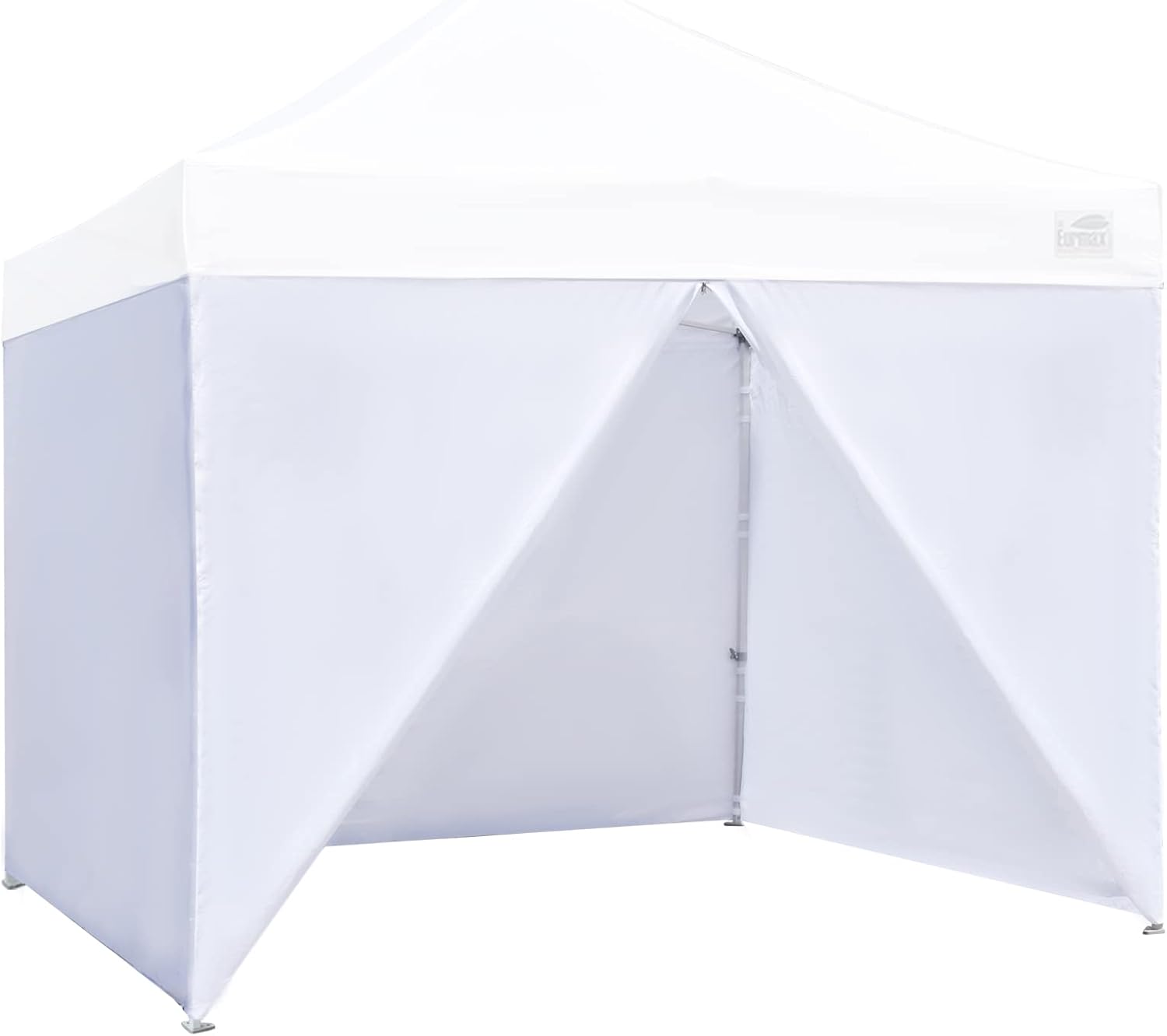 Eurmax USA Full Zippered Walls for 10 x 10 Easy Pop Up Canopy Tent,3 Removable Enclosure sidewalls & 1 Middle Door Wall,4 Walls ONLY(White)