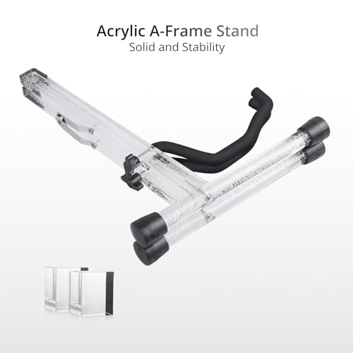 MUSO Guitar Stand,Acoustic Guitar Stand,Wood Classical Electric Guitar Stand,Foldable Bass Guitar Stand,Guitar Accessories (Hardwood Black)