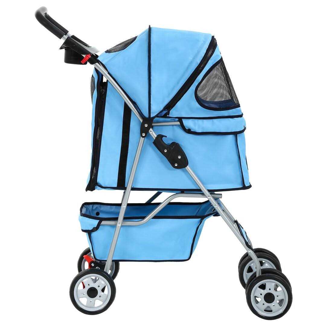BestPet Pet Stroller Cat Dog Cage Stroller Travel Folding Carrier - Pet Supplies online store