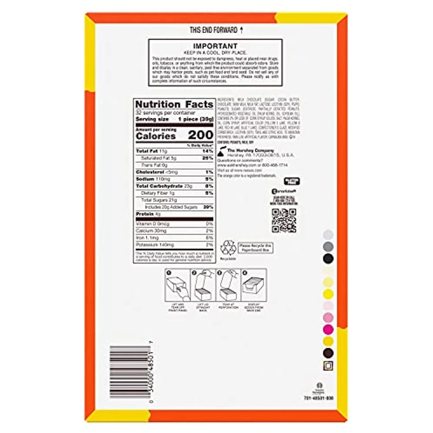 Reeses Stuffed With Pieces Big Cup Milk Chocolate Peanut Butter Cups Candy, Bulk Individually Wrapped, 2.8 Oz King Size Packs (16 Count)