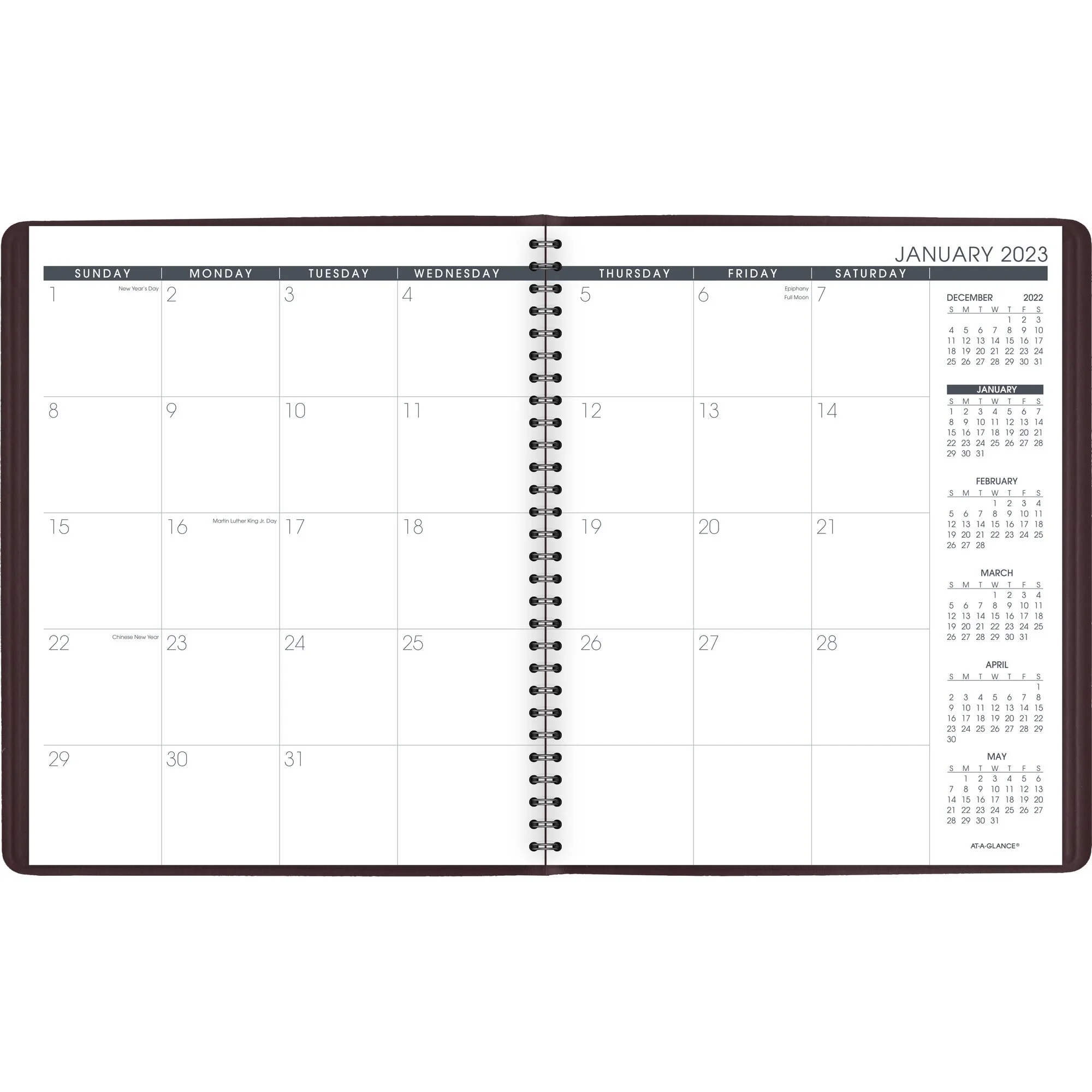 AT-A-GLANCE 2023 Monthly Planner Winestone Large 9 x 11 - Monthly Planners