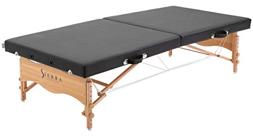 Sierra Comfort Low-Level Portable Massage Table, SC-1004 (Black)