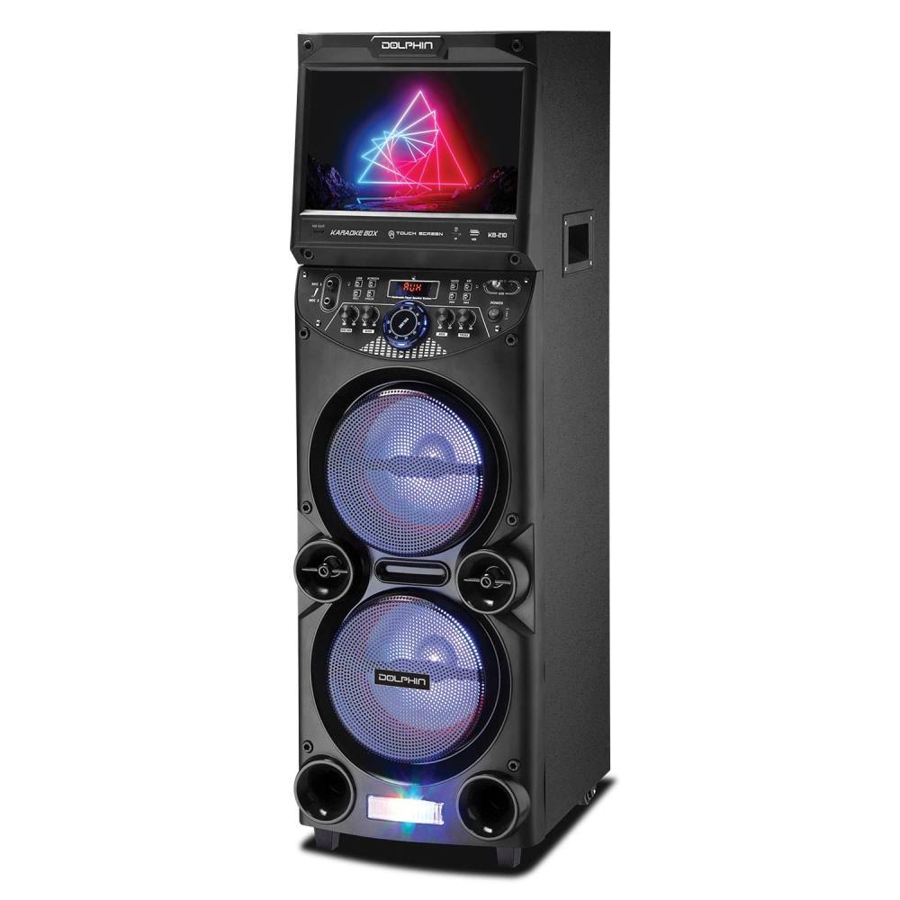 Dolphin Audio Kb-210 Dual 10-Inch Karaoke Box Party Speaker with 15-inch Touchscreen