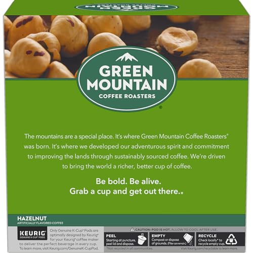 Green Mountain Coffee Roasters Hazelnut Coffee, Keurig Single-Serve K-Cup pods, Light Roast, 96 Count