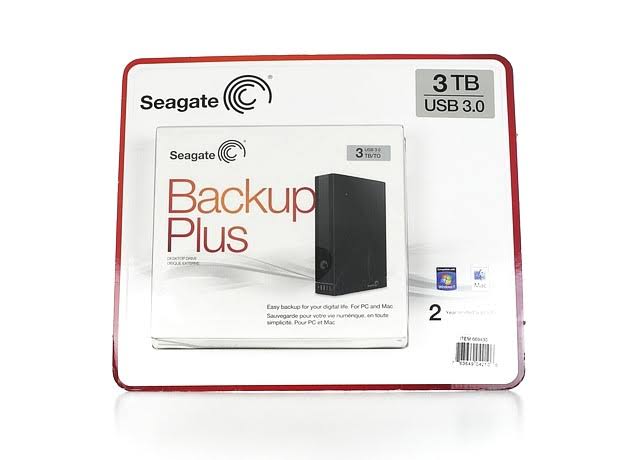 Seagate Backup Plus 3TB Desktop Drive