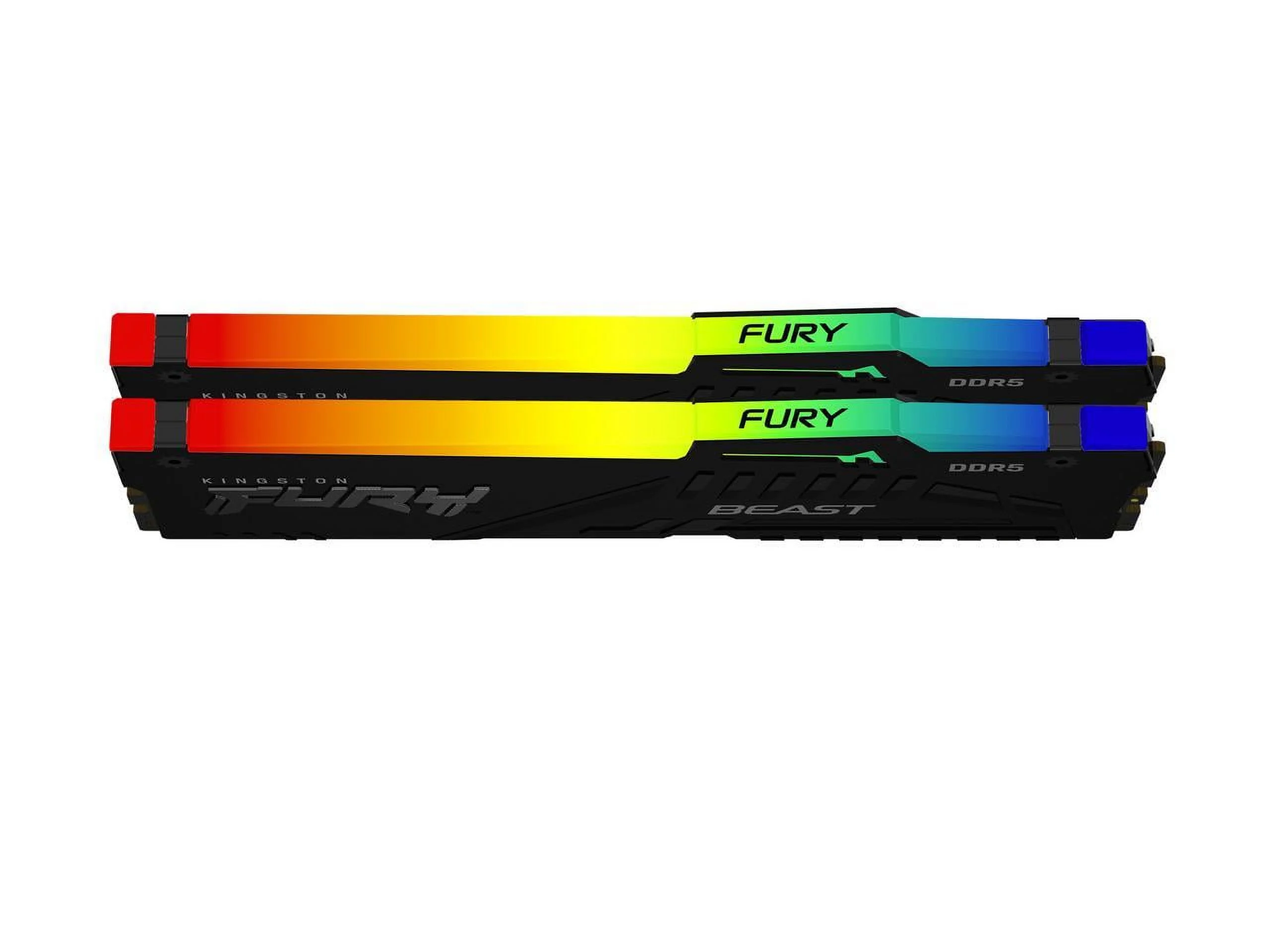 Kingston FURY Beast RGB 64GB (2 x 32GB) 288-Pin PC RAM DDR5 5600 (PC5 44800) Desktop Memory Model KF556C40BBAK2-64