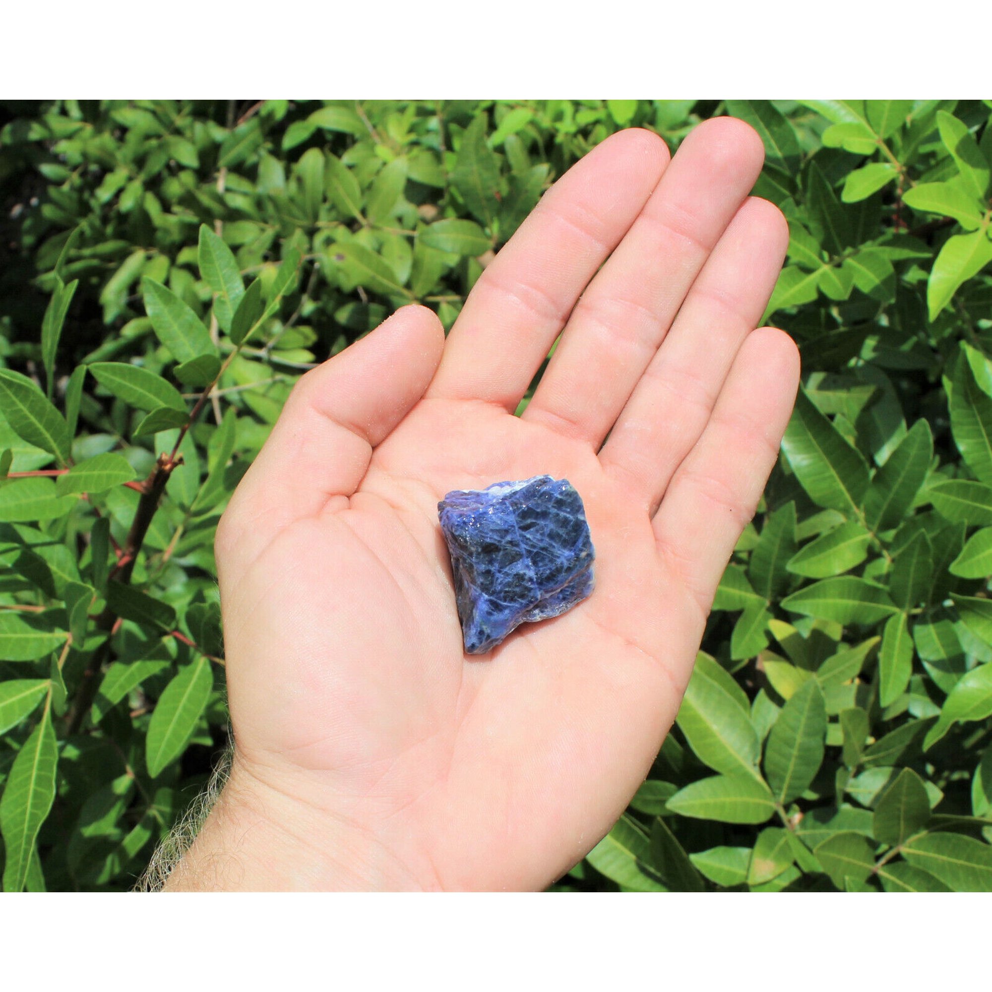 1 Single Blue Natural Rough Sodalite Raw Crystal Gemstone Specimen Reiki Healing