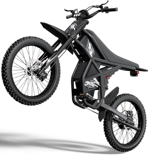 GT73 PRO/GT73 Ebike for Adults, 50MPH 60V 3000W / 37MPH 48V 2400W Eectric Dirt Bike, 36.4AH Dual Battery Dirtbike Up to 85 Miles, 25