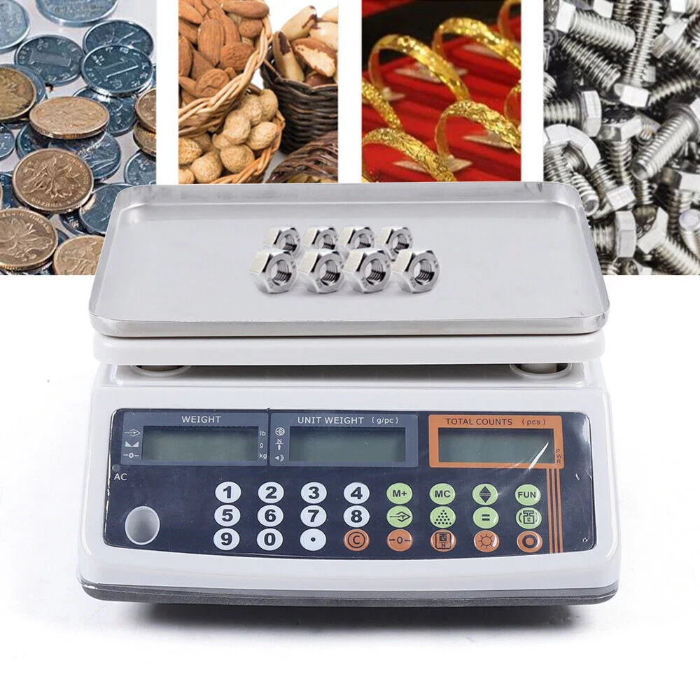 110V Digital Parts Coin Precise Counting Scale Weight Scale with LCD Display Retail