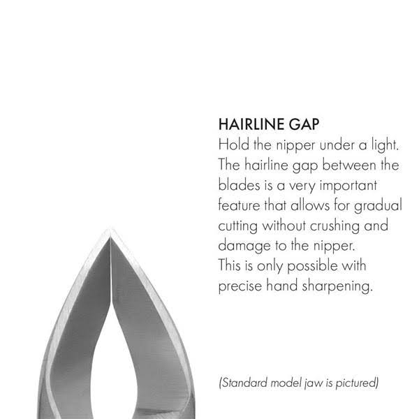 GERMANIKURE 5mm Tower Point Cuticle Nippers 1/2 (Half) Jaw, FINOX Surgical Stainless Steel