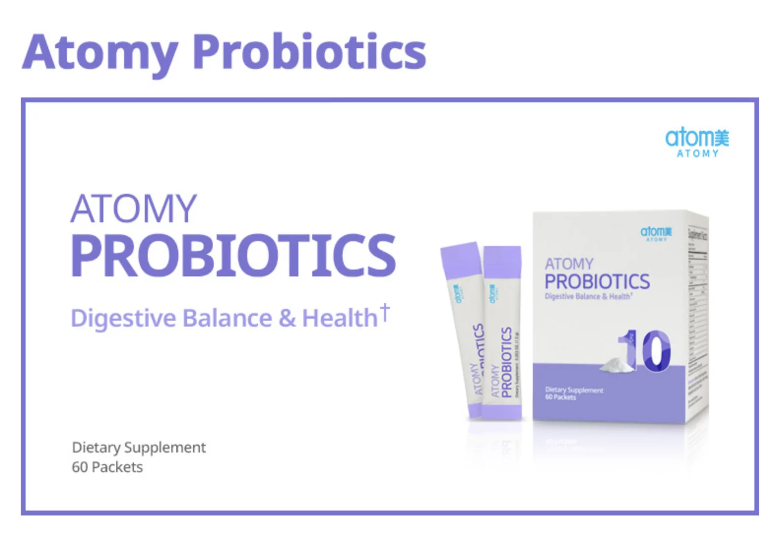 Atomy Probiotics Digestive Balance and Health 60packets