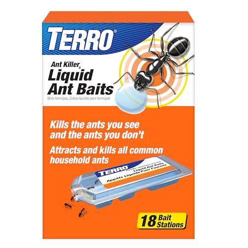TERRO Ant Killer Bait Stations T300B - Liquid Bait to Eliminate Ants - 12 Count Stations for Effective Indoor Ant Control