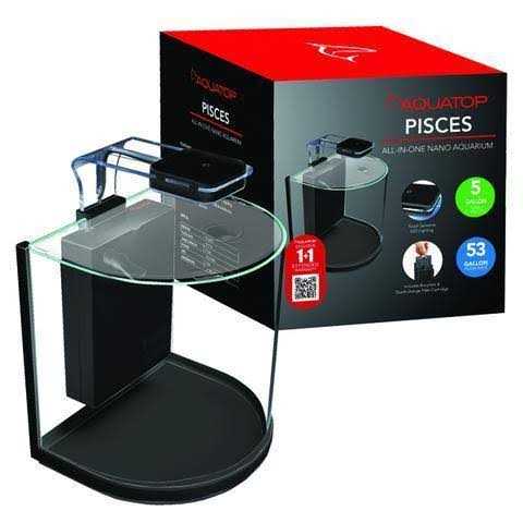 Aquatop Pisces Nano Bullet Glass Aquarium - Pet Supplies online store