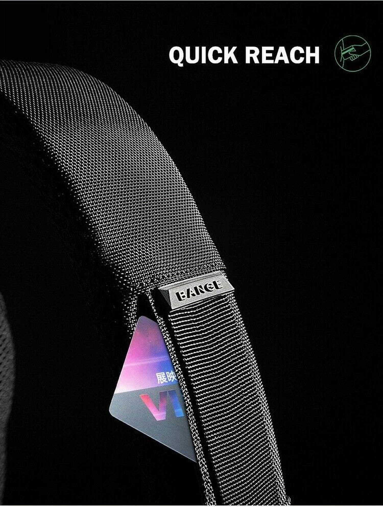 Anti-theft Sling Backpack Men's USB Chest Bag Waterproof Travel Hiking Daypack