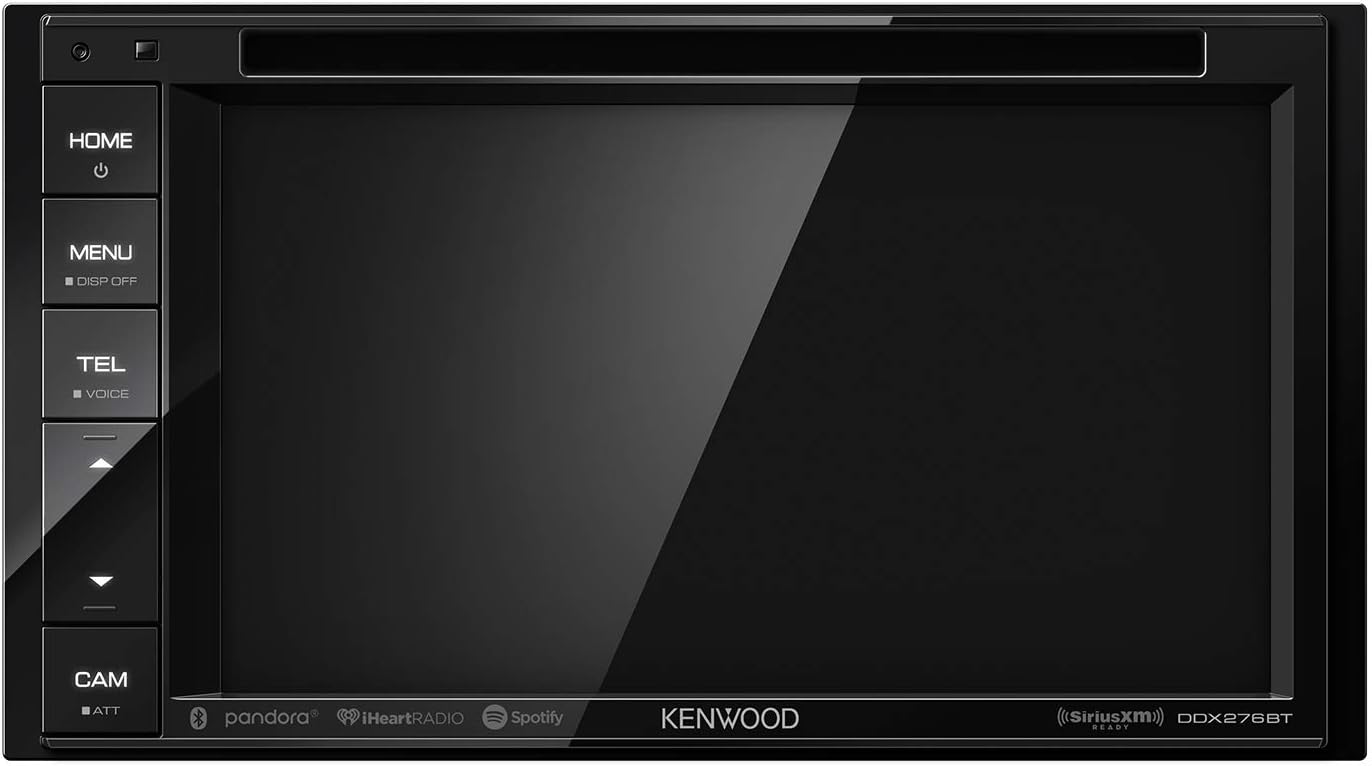 Kenwood DDX276BT 6.2 DVD Receiver with Bluetooth | Double DIN Bluetooth Car Stereo with 6.2 Clear Resistive Touch Panel