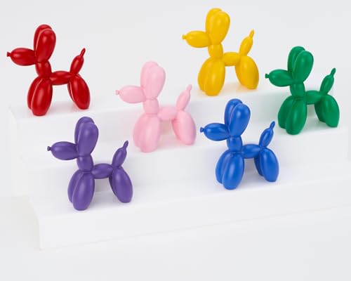 Balloon Dog Statue Decor, 4 inch Balloon Animal Statue, Funny Balloon Animal Decor, Funky Cute Dog Statues Home Decor, Nick Nacks for Shelves Decor(Green)