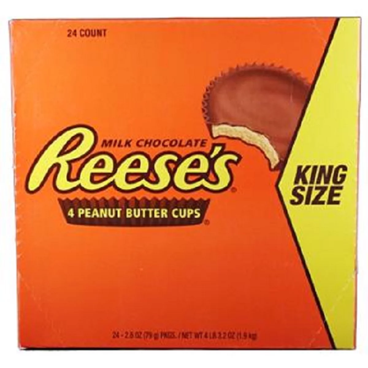 REESE'S Peanut Butter Cups (King Size, 2.8-Ounce Packages, Pack of 24)