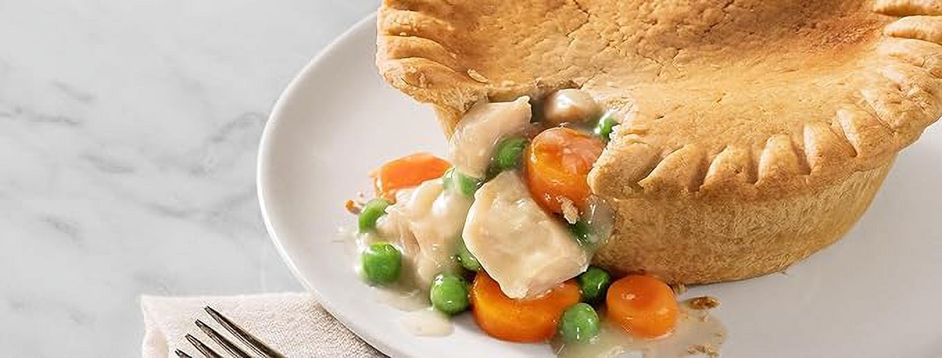 Marie Callender's Chicken Pot Pie | Two Boxes of 8 pies | Made with tender white meat chicken - All Natural, Great Source of Protein and Ready Set Gourmet Donate a Meal Program Certifi(16 Total Pies)