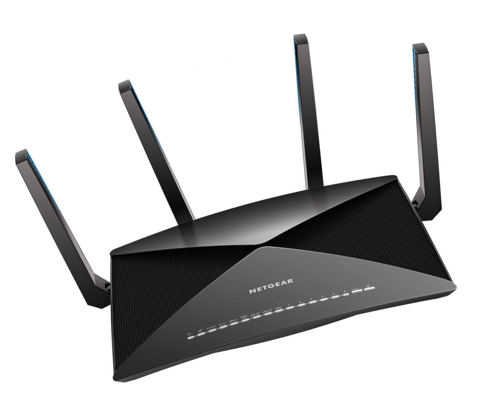 Netgear Nighthawk X10 R9000 Wireless Router - 6-port - 2.4 GHz (1 band) / 5 GHz (2 bands) - Gigabit Ethernet - 802.11b/a/g/n/ac/