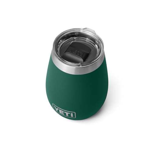 YETI Rambler 10 oz Wine Tumbler, Vacuum Insulated, Stainless Steel with MagSlider Lid, Navy